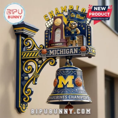 Michigan Wolverines NCAA Champions 3D Sculpted Wall Bell Michigan Wolverines NCAA Champions 3D Sculpted Wall Bell