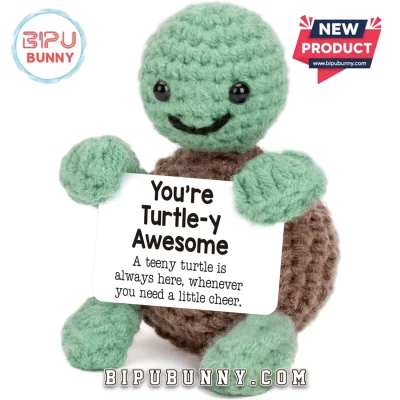 Mini Crochet Turtle Emotional Support Doll