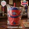 Philadelphia 2026 All-Star Game branded red and blue plastic beverage cooler with spigot, wrapped in clear plastic.!