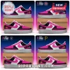 Custom sneakers featuring pink breast cancer awareness ribbon patterns and MLB team logos on white rubber soles.!