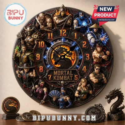 Mortal Kombat Character Sculpted Resin Wall Clock