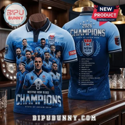 New South Wales Blues 2026 Champions Blue Polo Shirt
