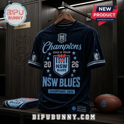 New South Wales Blues 2026 Champions Navy T-Shirt