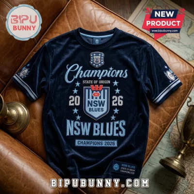 New South Wales Blues 2026 Champions Navy T-Shirt
