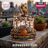 New York Knicks 2026 NBA championship trophy figurine with team roster figures, team logo, and William nameplate.!