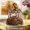 New York Knicks 2026 NBA Champions trophy figurine with team roster and gold base featuring custom name plaque.!