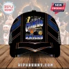 Black New York Knicks 25-26 NBA Champions baseball cap with blue mesh accents and gold trophy graphic on front panels.!