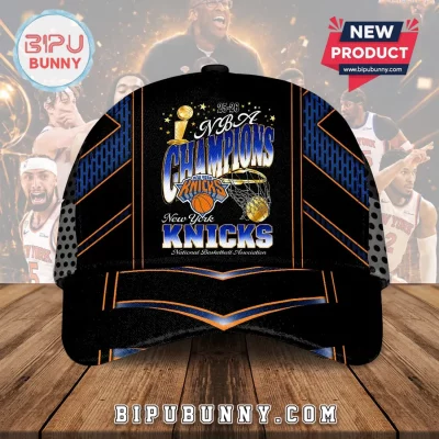 New York Knicks 2026 NBA Champions Black Baseball Cap