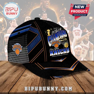 New York Knicks 2026 NBA Champions Black Baseball Cap