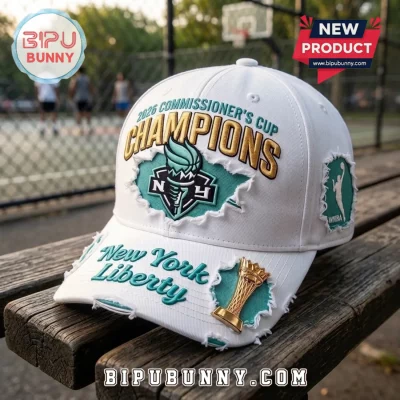 New York Liberty 2026 Commissioner’s Cup Champions White Cap