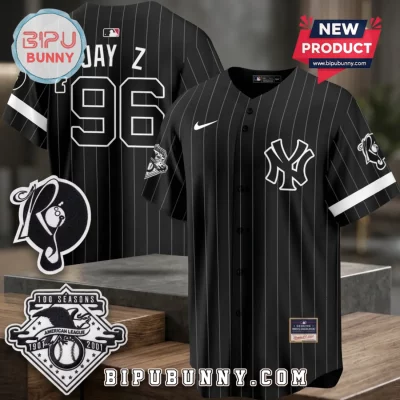 New York Yankees Jay-Z Reasonable Doubt Black Baseball Jersey