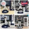 New York Yankees MLB Sculpted Player Figurine series featuring Aaron Judge and team players on branded display stands.