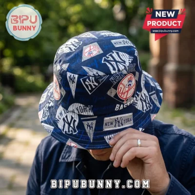 New York Yankees Navy Blue Bucket Hat