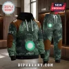 New Zealand Warriors rugby fern print hoodie and sweatpants set with brown accents, white drawstrings, and sponsor logos.!