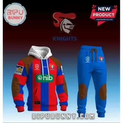 Newcastle Knights 2026 Red Blue Hoodie and Jogger Sports Set