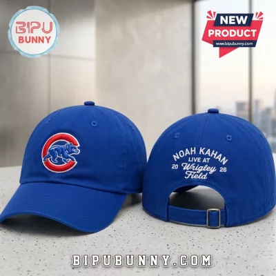 Noah Kahan Chicago Cubs Wrigley Field 2026 Blue Baseball Hat