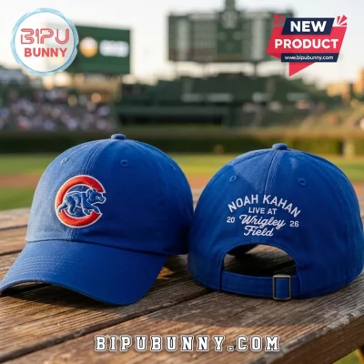 Noah Kahan Chicago Cubs Wrigley Field 2026 Blue Baseball Hat