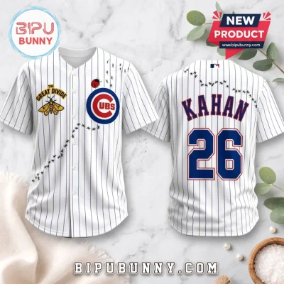 Noah Kahan Great Divide Chicago Cubs Pinstripe Baseball Jersey