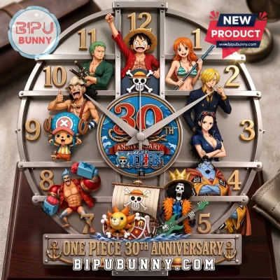 One Piece 30th Anniversary Character Wall Clock