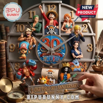 One Piece 30th Anniversary Character Wall Clock