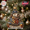 One Piece Anime 30th Anniversary Custom Christmas Ornament featuring a golden ship, skull icon, and engraved text detail.