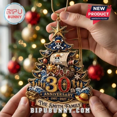 One Piece Anime 30th Anniversary Custom Christmas Ornament