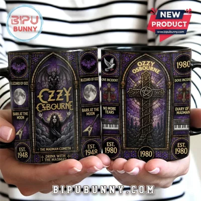 Ozzy Osbourne Stained Glass Ceramic Mug