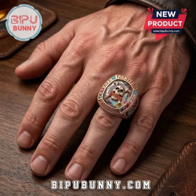 Pantera Cowboys From Hell Skull Gold Ring