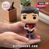 Pau Cubarsi Spain 2026 World Cup vinyl figure held in hands, wearing red jersey and holding a small trophy.