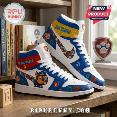 PAW Patrol Kids Autism Awareness Air Jordan 1 High Top Sneakers