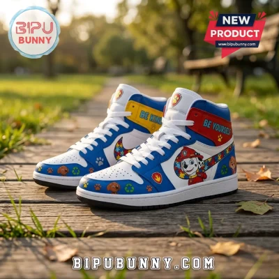 PAW Patrol Kids Autism Awareness Air Jordan 1 High Top Sneakers