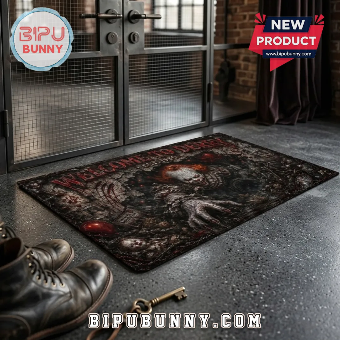 Pennywise Welcome To Derry Horror Movie Doormat Pennywise Welcome To Derry Horror Movie Doormat