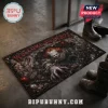 Pennywise Welcome To Derry Horror Movie Doormat featuring a dark design of the clown and red text on a floor.