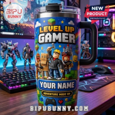 Personalized Gamer Adventure Mode Stainless Steel Tumbler