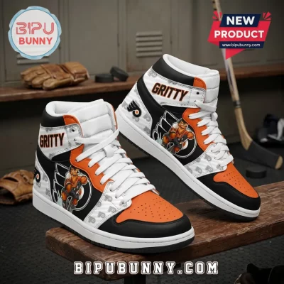 Philadelphia Flyers Gritty Mascot Custom Name High-Top Sneakers