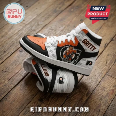 Philadelphia Flyers Gritty Mascot Custom Name High-Top Sneakers