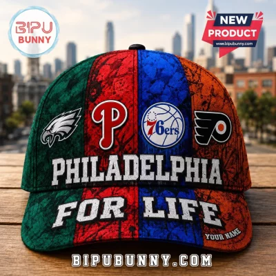 Philadelphia Sports Teams Multi-Logo Personalized Baseball Cap