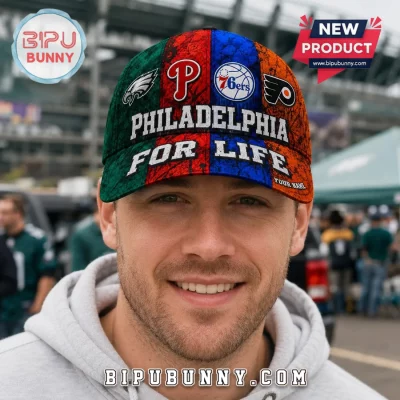 Philadelphia Sports Teams Multi-Logo Personalized Baseball Cap
