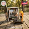 Pink Floyd Wish You Were Here vinyl figure set featuring two men shaking hands with one figure engulfed in orange flames.!
