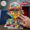 Ash Ketchum head sculpture featuring multiple small Pokémon figurines, a 30th Anniversary base, and custom name tag.!