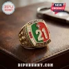 Gold Portugal national football team championship ring with number 21, red and green enamel, and Diogo Jota engraving.!