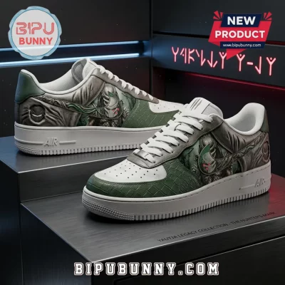 Predator Armor Green Air Force 1 Sneakers