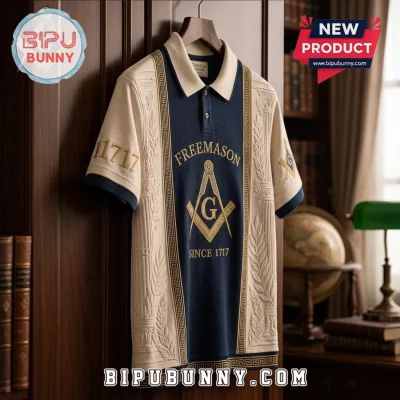 Premium Freemason 1717 Embroidered Polo Shirt