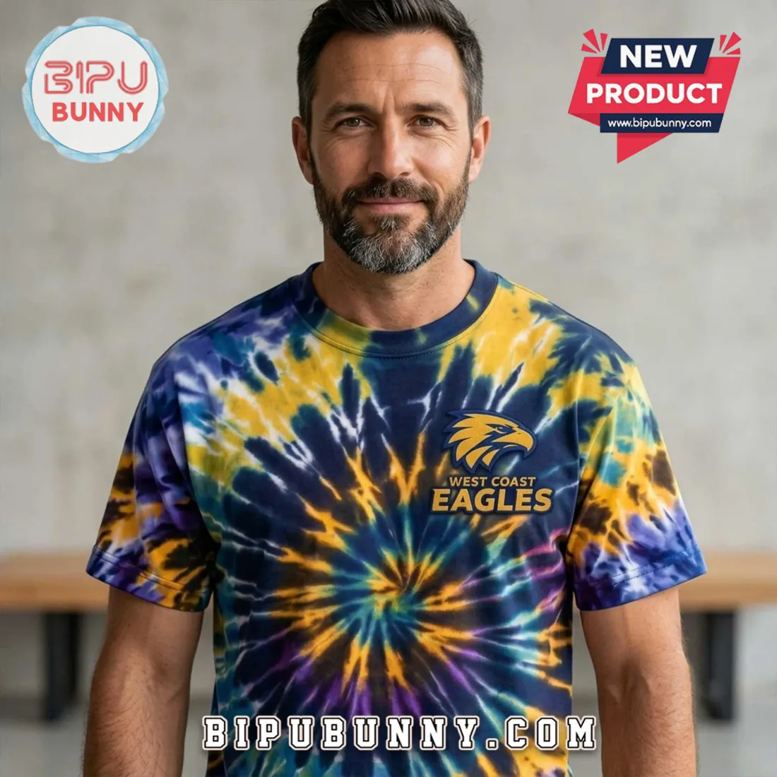 Premium West Coast Eagles Tie Dye T-Shirt Premium West Coast Eagles Tie Dye T-Shirt