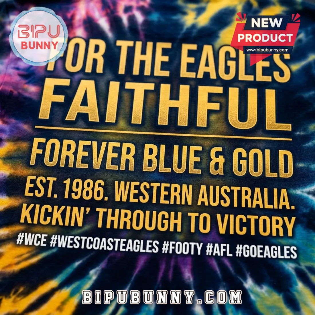 Premium West Coast Eagles Tie Dye T-Shirt Premium West Coast Eagles Tie Dye T-Shirt