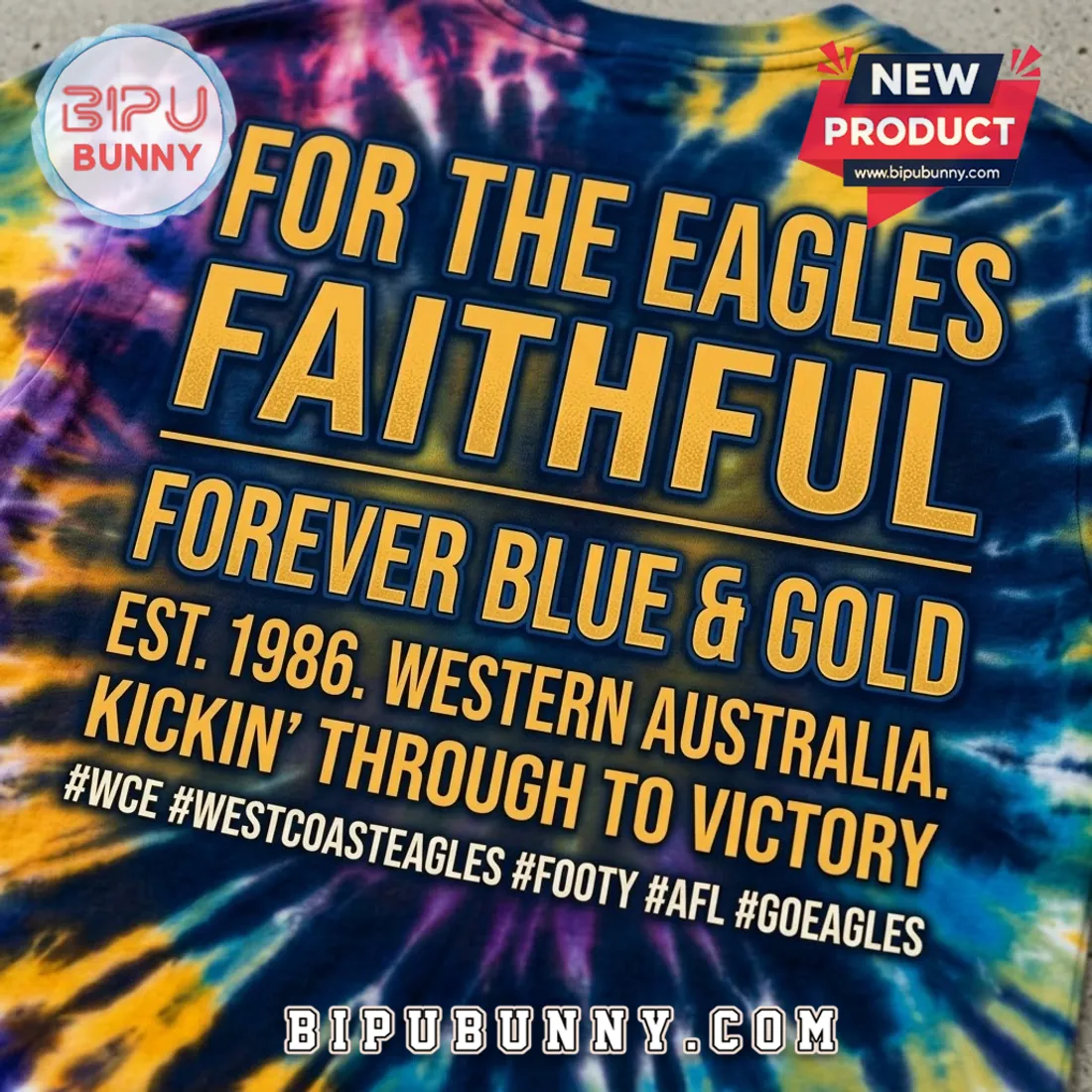 Premium West Coast Eagles Tie Dye T-Shirt Premium West Coast Eagles Tie Dye T-Shirt