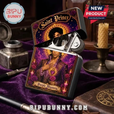 Prince Purple Mystery Saint Zippo Lighter Case
