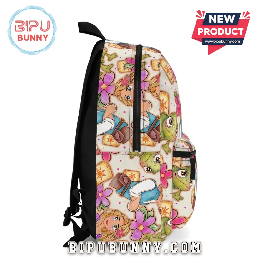 Rapunzel Character Floral School Backpack Rapunzel Character Floral School Backpack