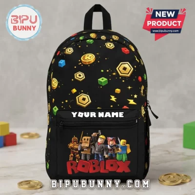 Roblox Block World Custom Name Kids Backpack Roblox Block World Custom Name Kids Backpack