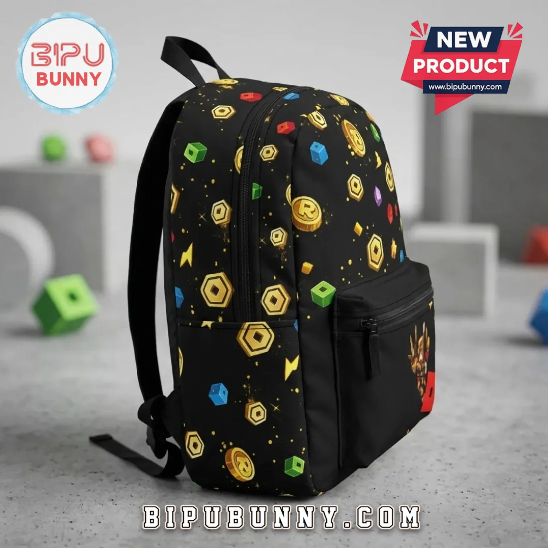 Roblox Block World Custom Name Kids Backpack Roblox Block World Custom Name Kids Backpack